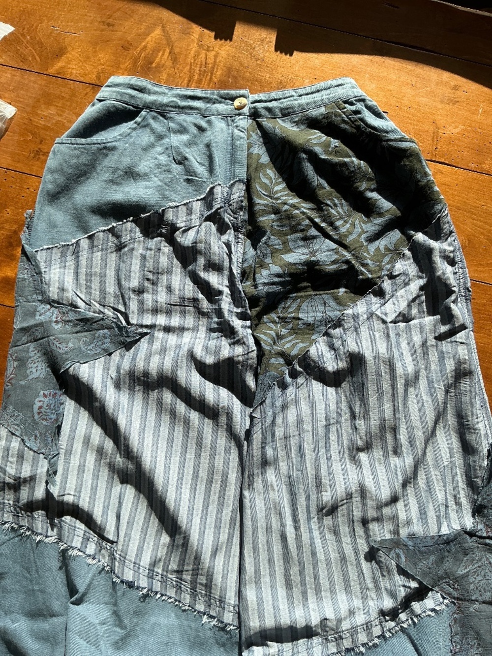 POL Midnight Indigo Patchwork Pants - Picture 2 of 9